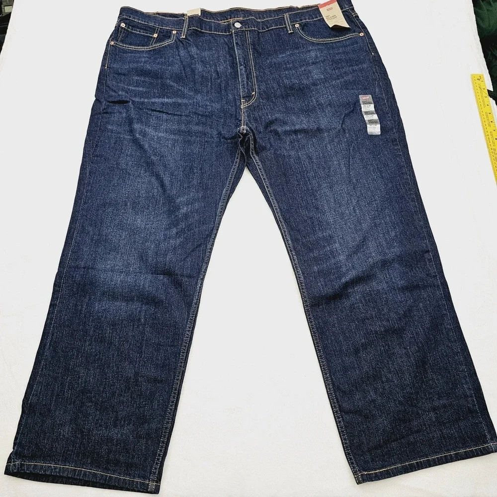 NEW Levis 559 Mens 52W 32L Relaxed‎ Straight Fit Jeans Big & Tall Stretch
